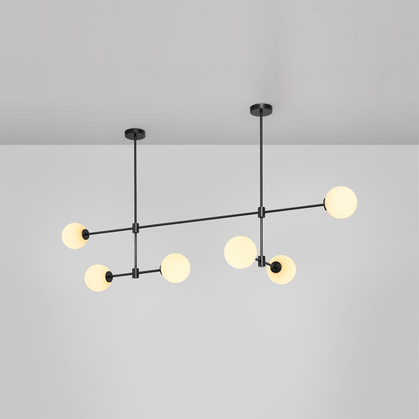 Uvinus Modern Minimalist Multi Glass Chandelier - Lamp Copper
