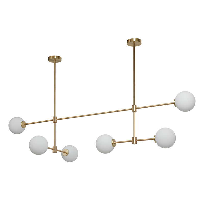 Uvinus Modern Minimalist Multi Glass Chandelier - Lamp Copper