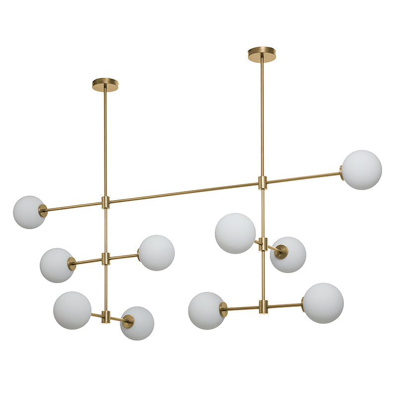 Uvinus Modern Minimalist Multi Glass Chandelier - Lamp Copper