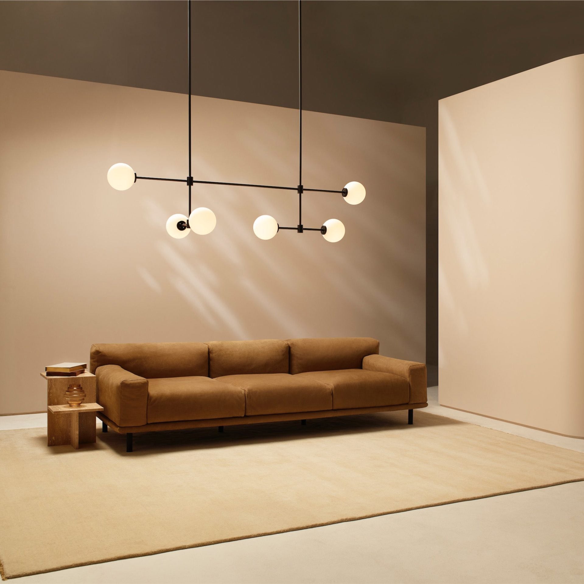Uvinus Modern Minimalist Multi Glass Chandelier - Lamp Copper