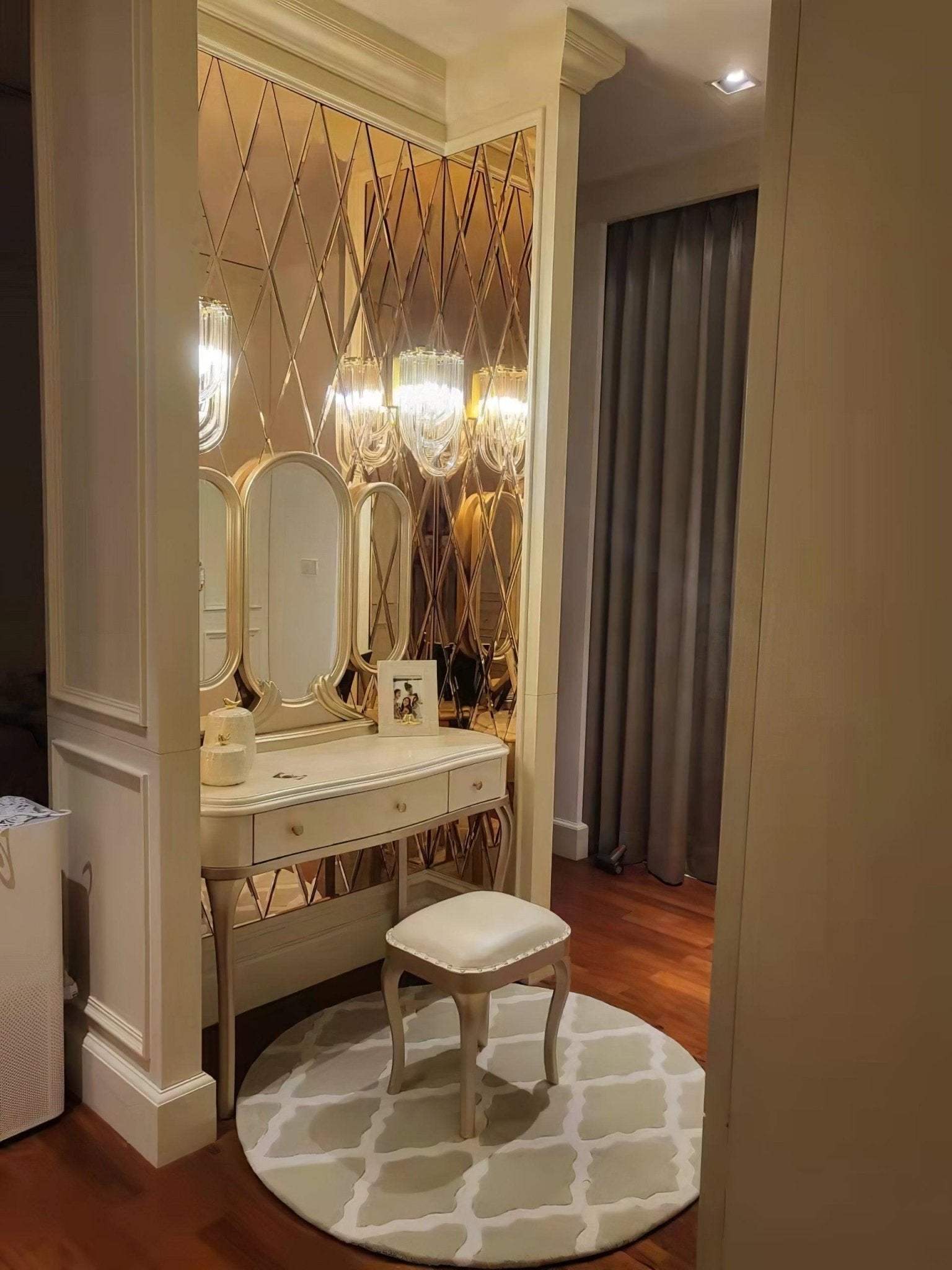 Aurora Wall Lamp Trevi Murano Glass Gold Modern Luxury - Letslighting
