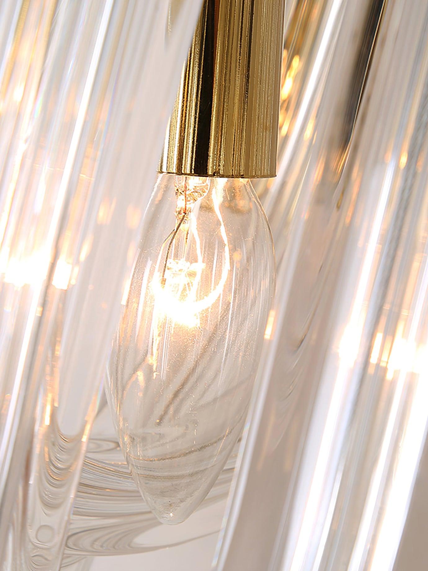 Aurora Wall Lamp Trevi Murano Glass Gold Modern Luxury - Letslighting