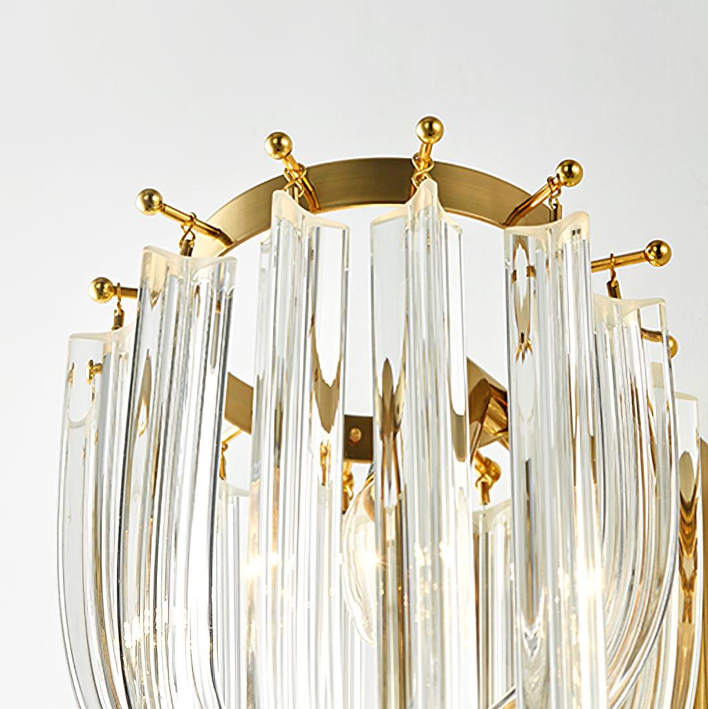 Aurora Wall Lamp Trevi Murano Glass Gold Modern Luxury - Letslighting