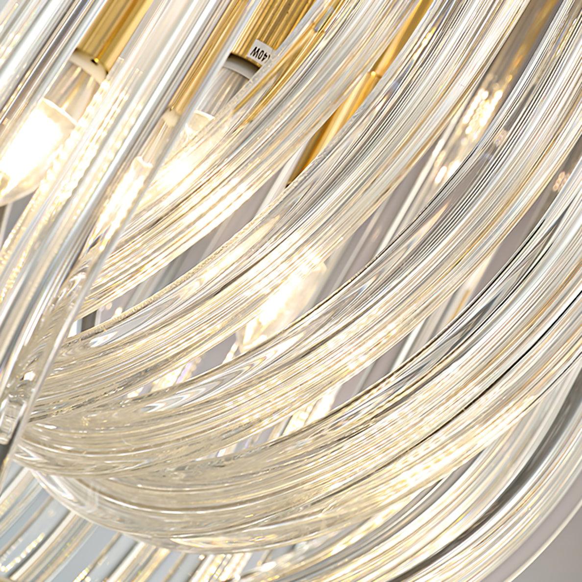 Aurora Wall Lamp Trevi Murano Glass Gold Modern Luxury - Letslighting