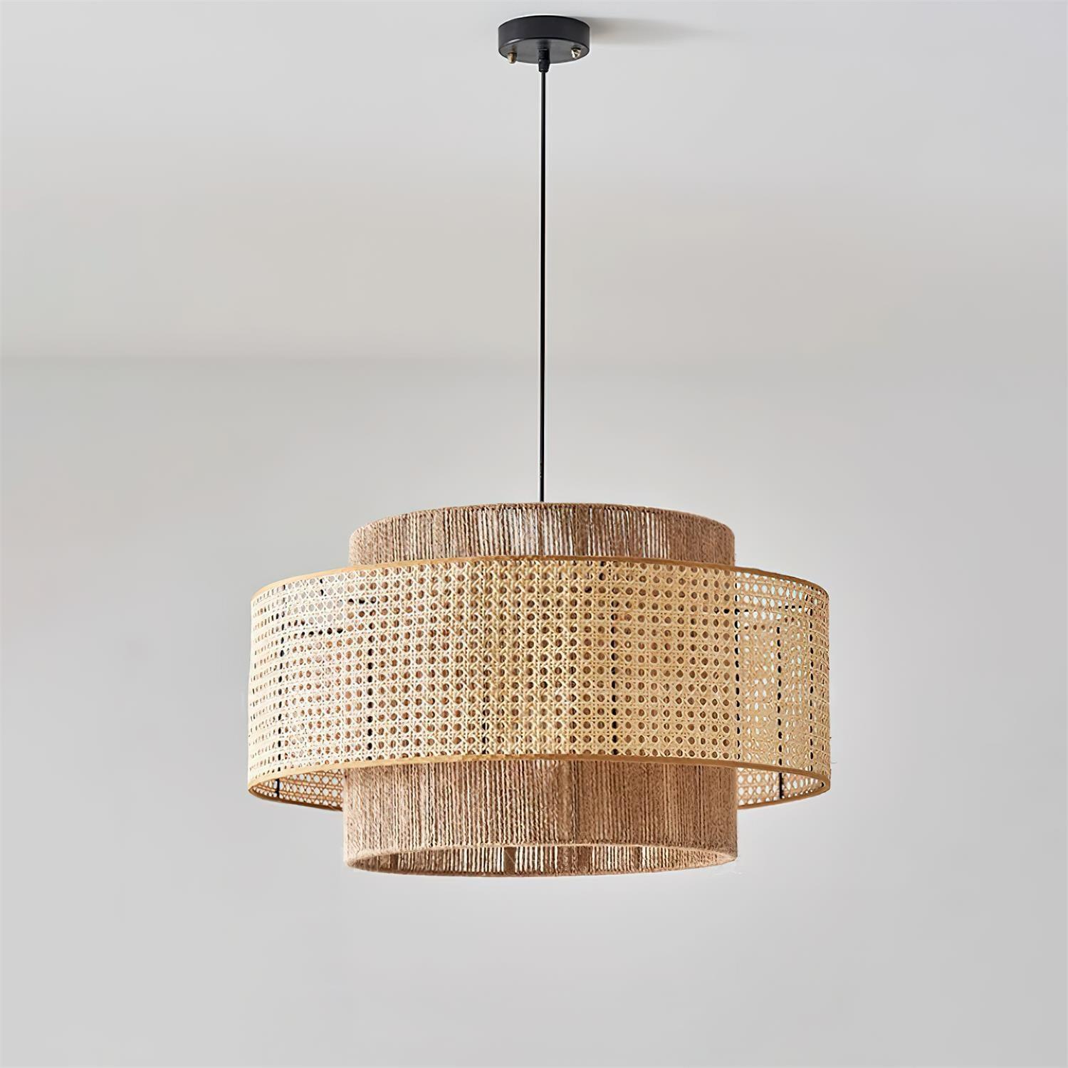 Triela Suspension Stratifié Rotin - Neutralighting