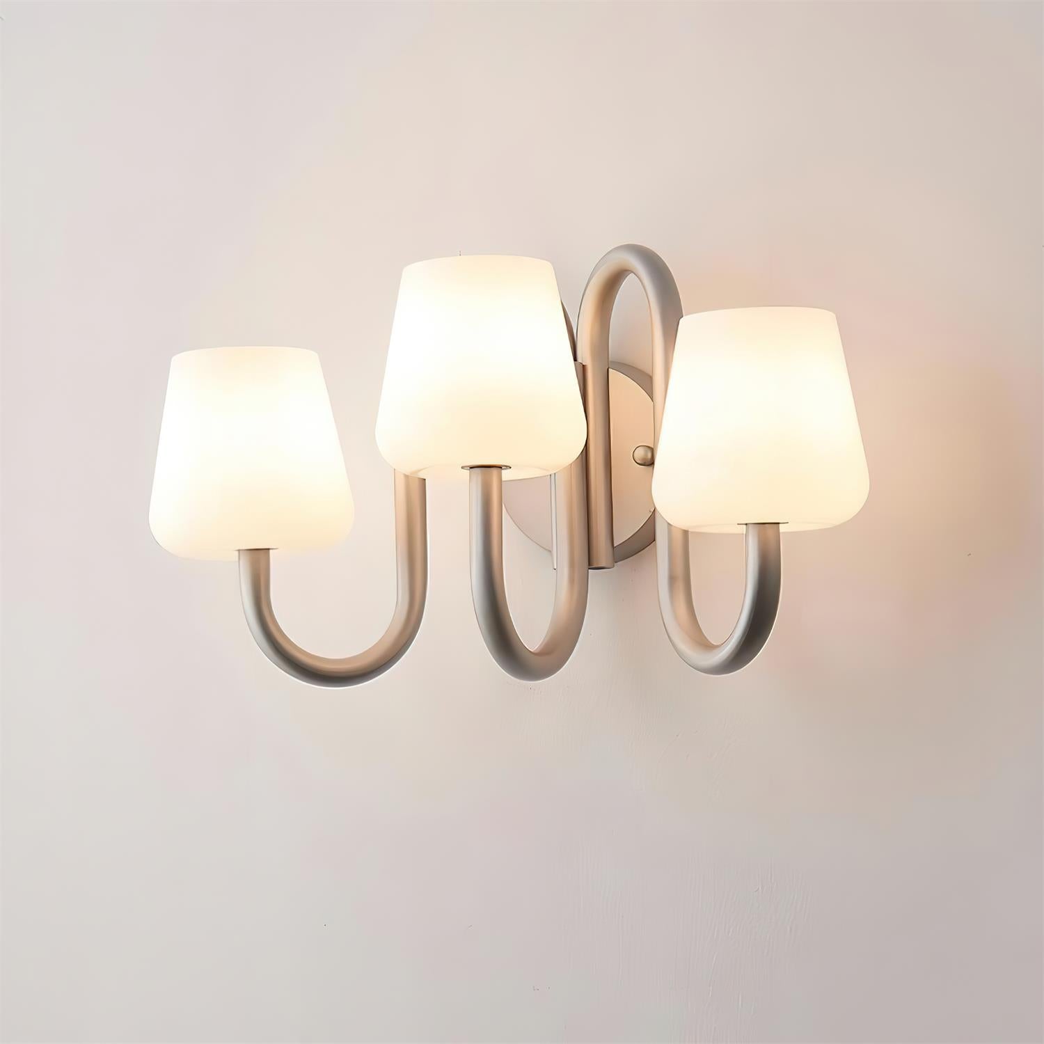 Trilo Applique Murale Courbes Satinées Sculpturales - Neutralighting