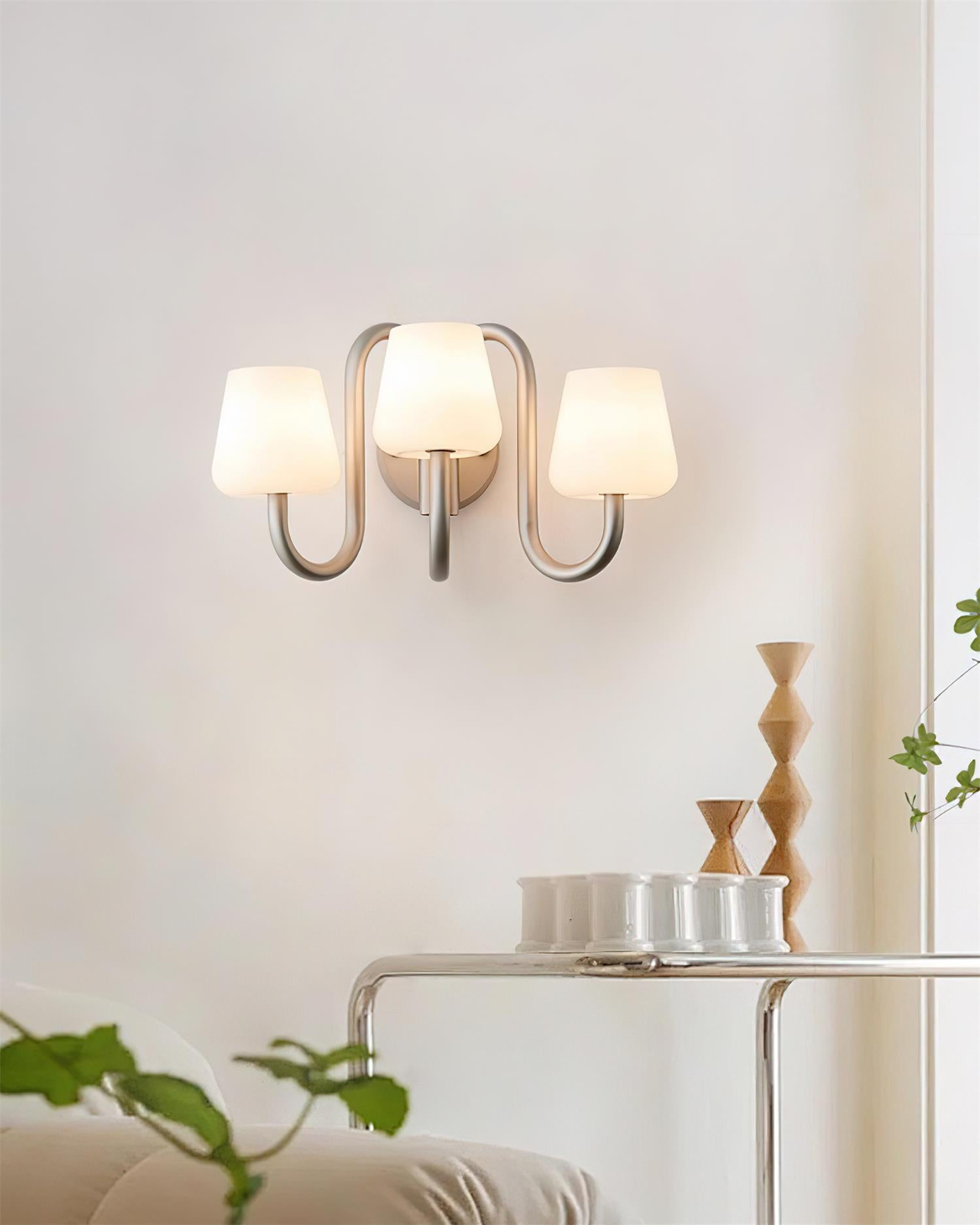 Trilo Applique Murale Courbes Satinées Sculpturales - Neutralighting