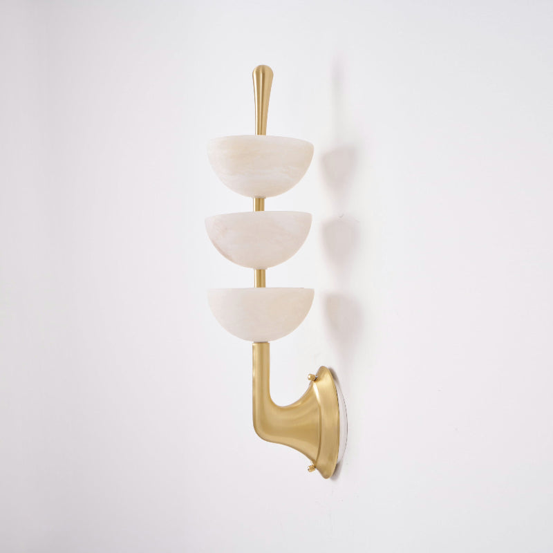 Vitheiel Modern Minimalist Art Alabaster Wall Lamp - Lamp Copper