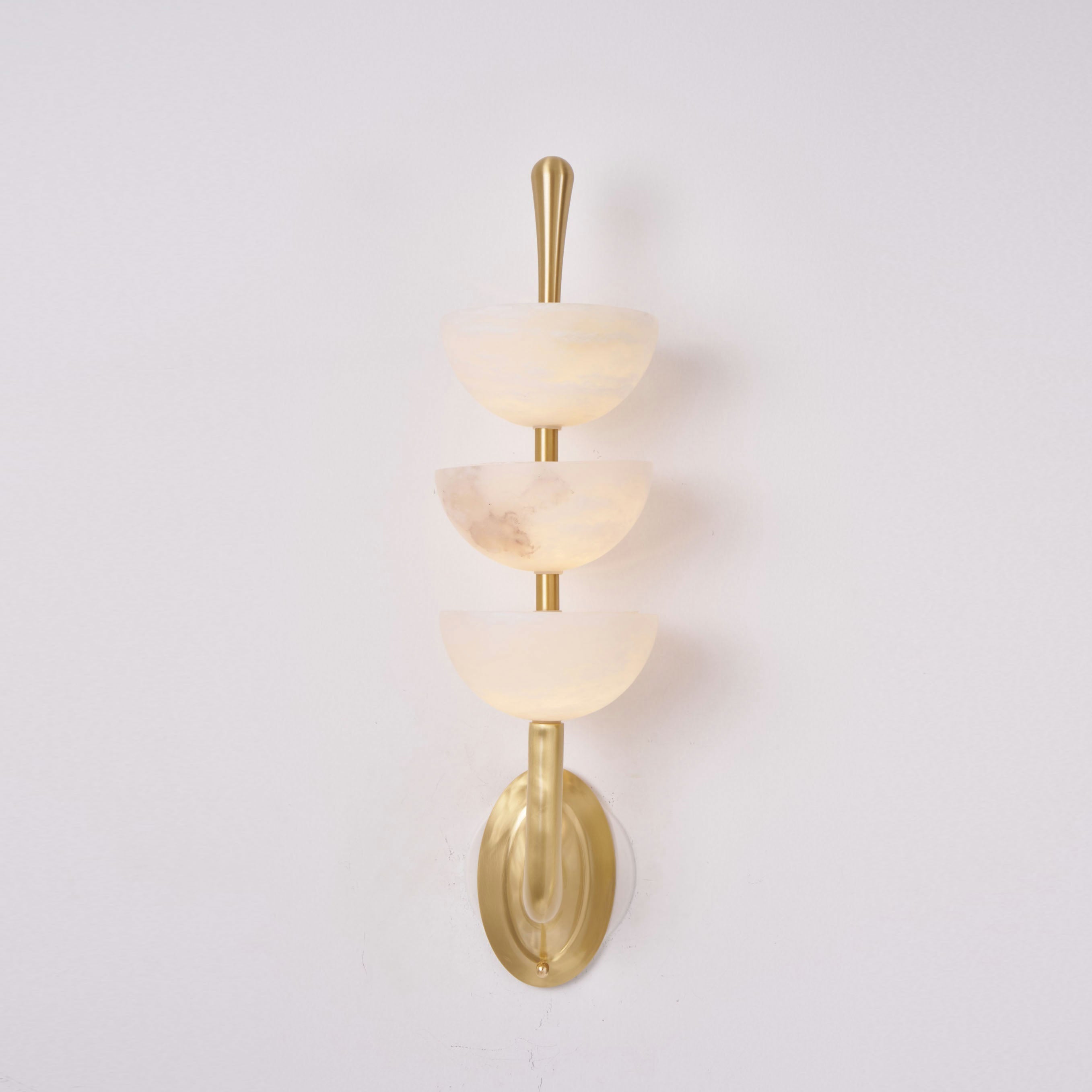 Vitheiel Modern Minimalist Art Alabaster Wall Lamp - Lamp Copper