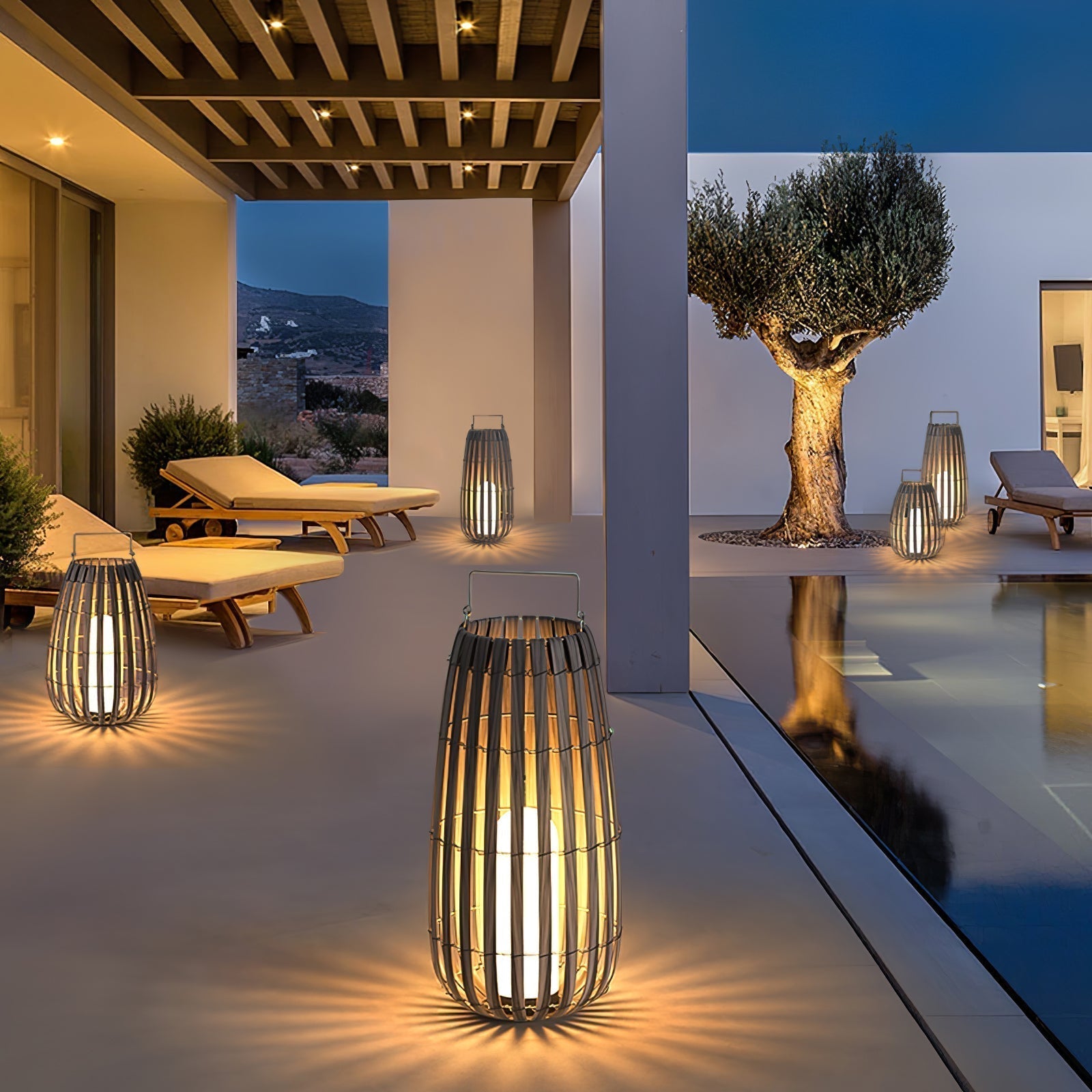Veshael Lampe Extérieure Lanterne Tressée Tropic - Neutralighting