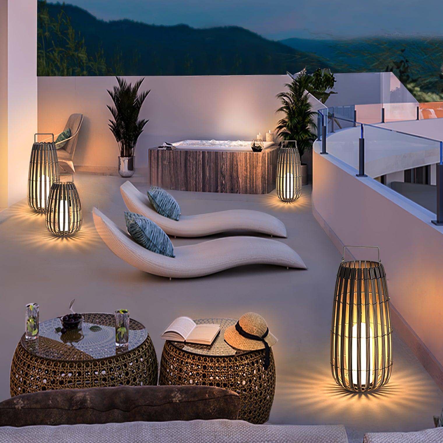 Veshael Lampe Extérieure Lanterne Tressée Tropic - Neutralighting