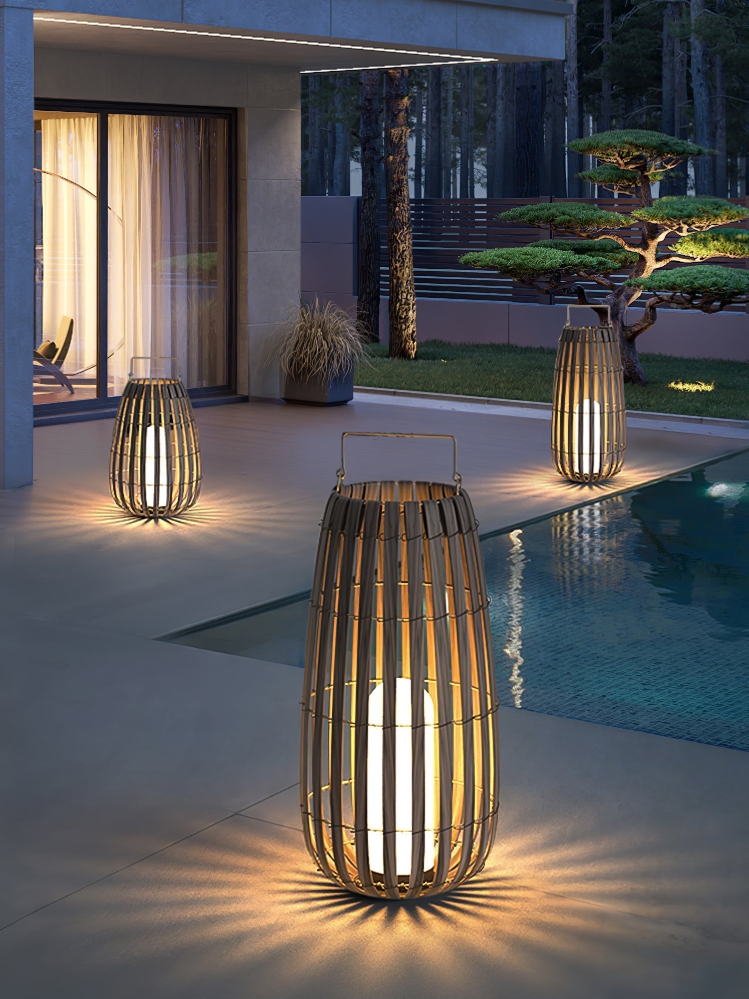 Veshael Lampe Extérieure Lanterne Tressée Tropic - Neutralighting