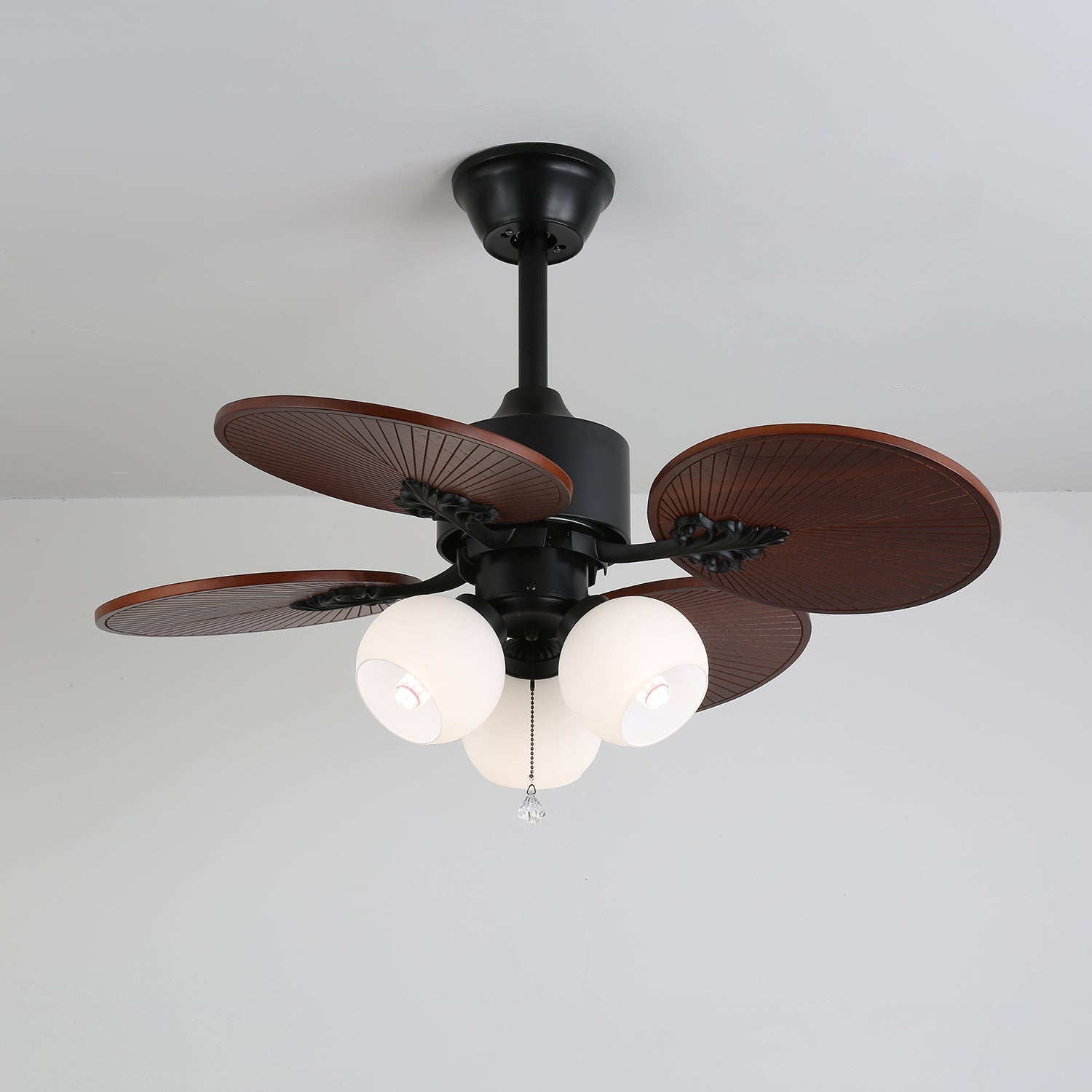 Ventilateur de plafond Solara Tropical avec lumière, douille d'ampoule E26/E27