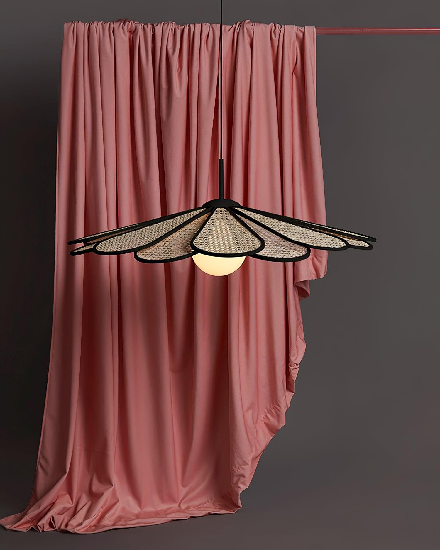 Luma Lampe Pendante Abat-jour Pétale Rattan - Neutralighting