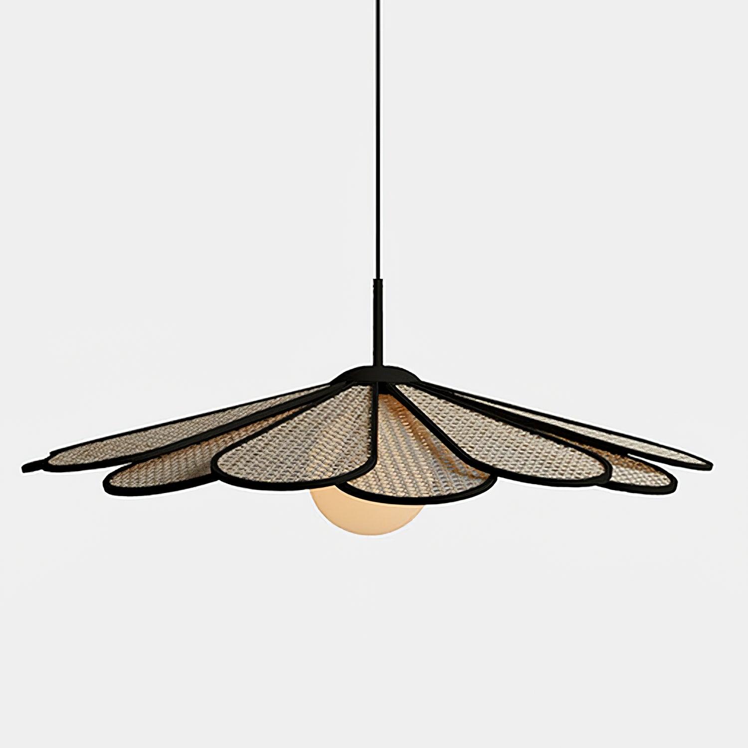 Luma Lampe Pendante Abat-jour Pétale Rattan - Neutralighting