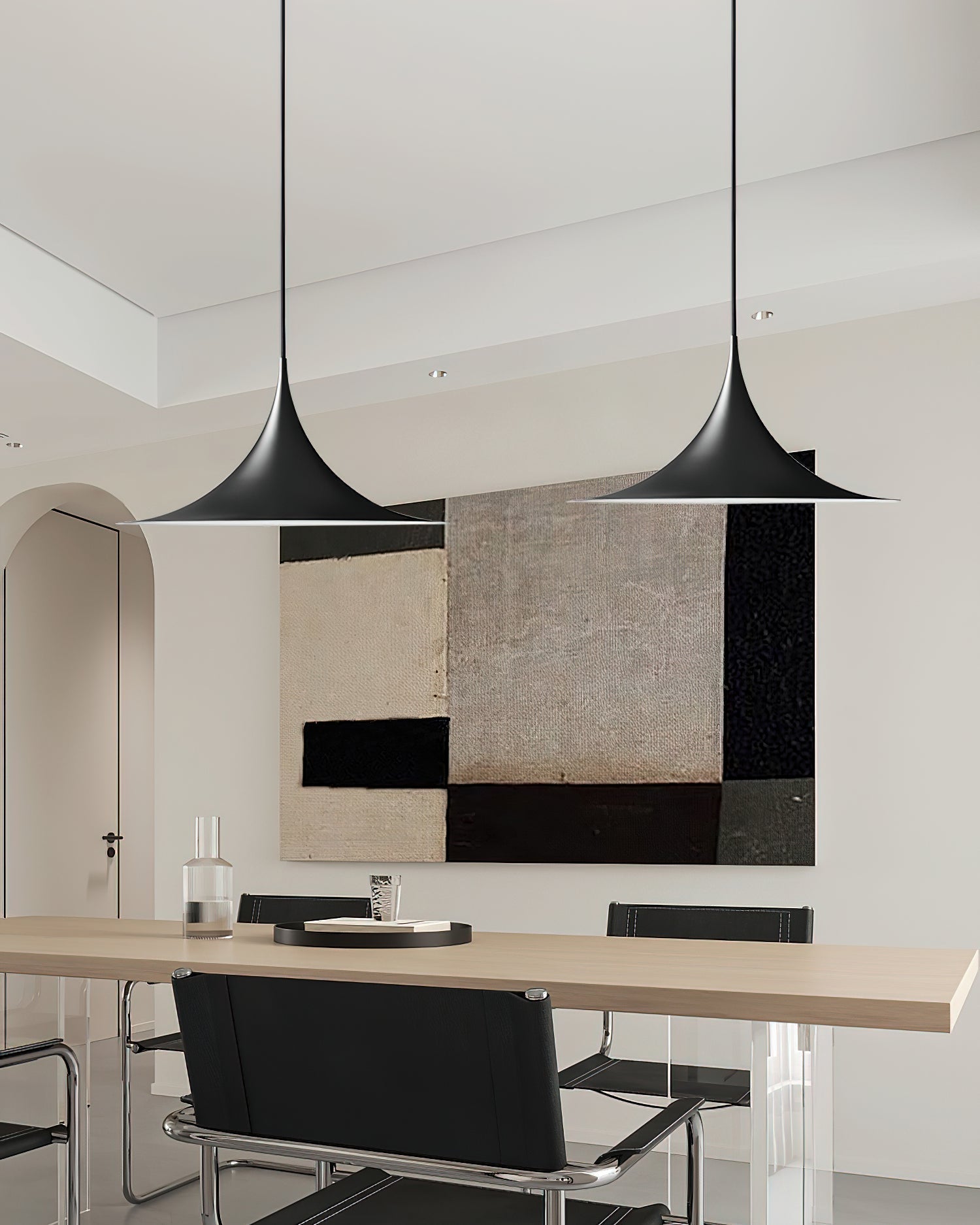 Solisin Suspension à col fin et large évasement pour salle à manger - Neutralighting