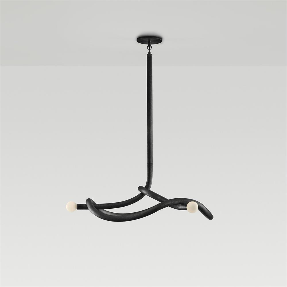 Vadore Modern Minimalist Metal Chandelier - Lamp Copper
