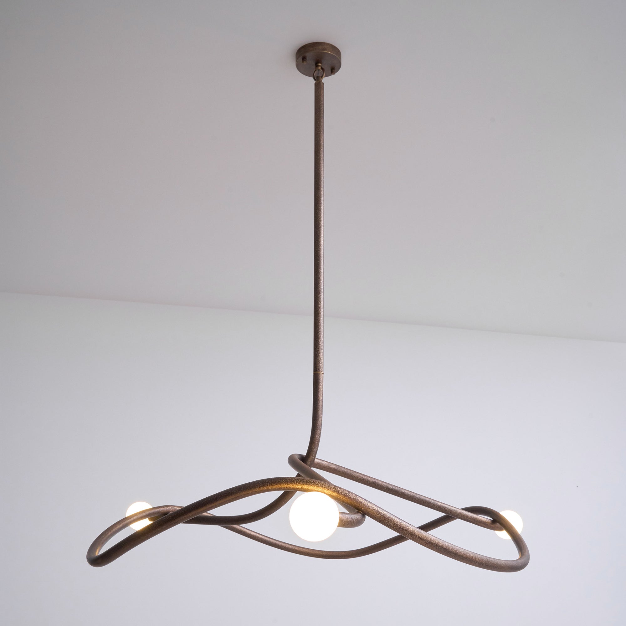 Vadore Modern Minimalist Metal Chandelier - Lamp Copper