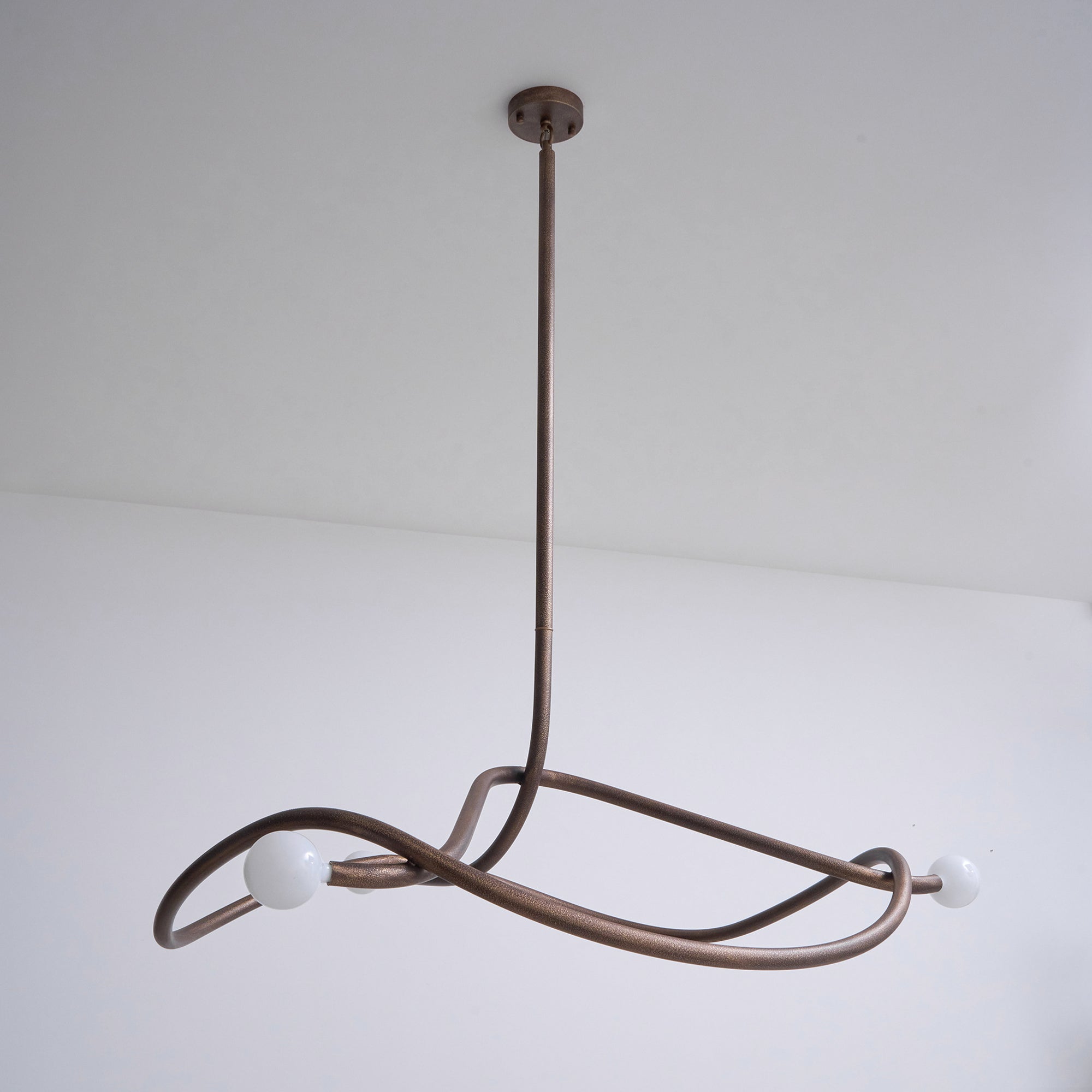 Vadore Modern Minimalist Metal Chandelier - Lamp Copper