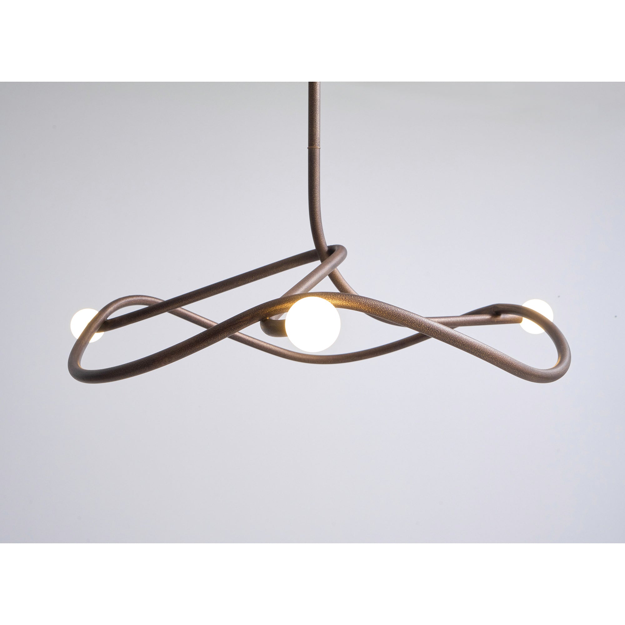 Vadore Modern Minimalist Metal Chandelier - Lamp Copper