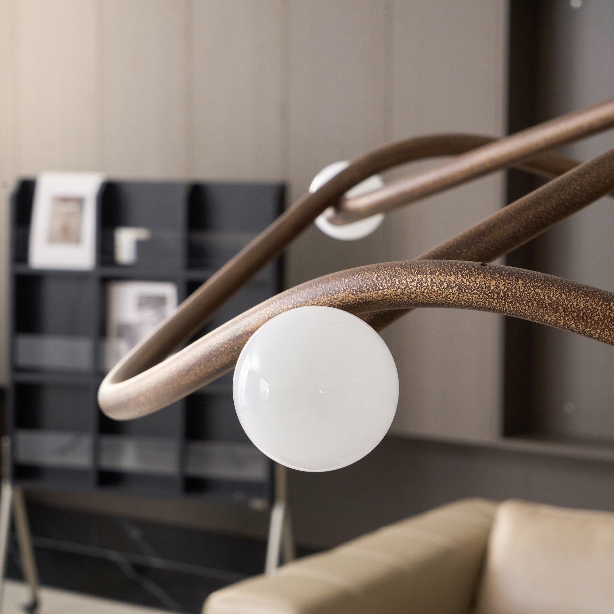 Vadore Modern Minimalist Metal Chandelier - Lamp Copper