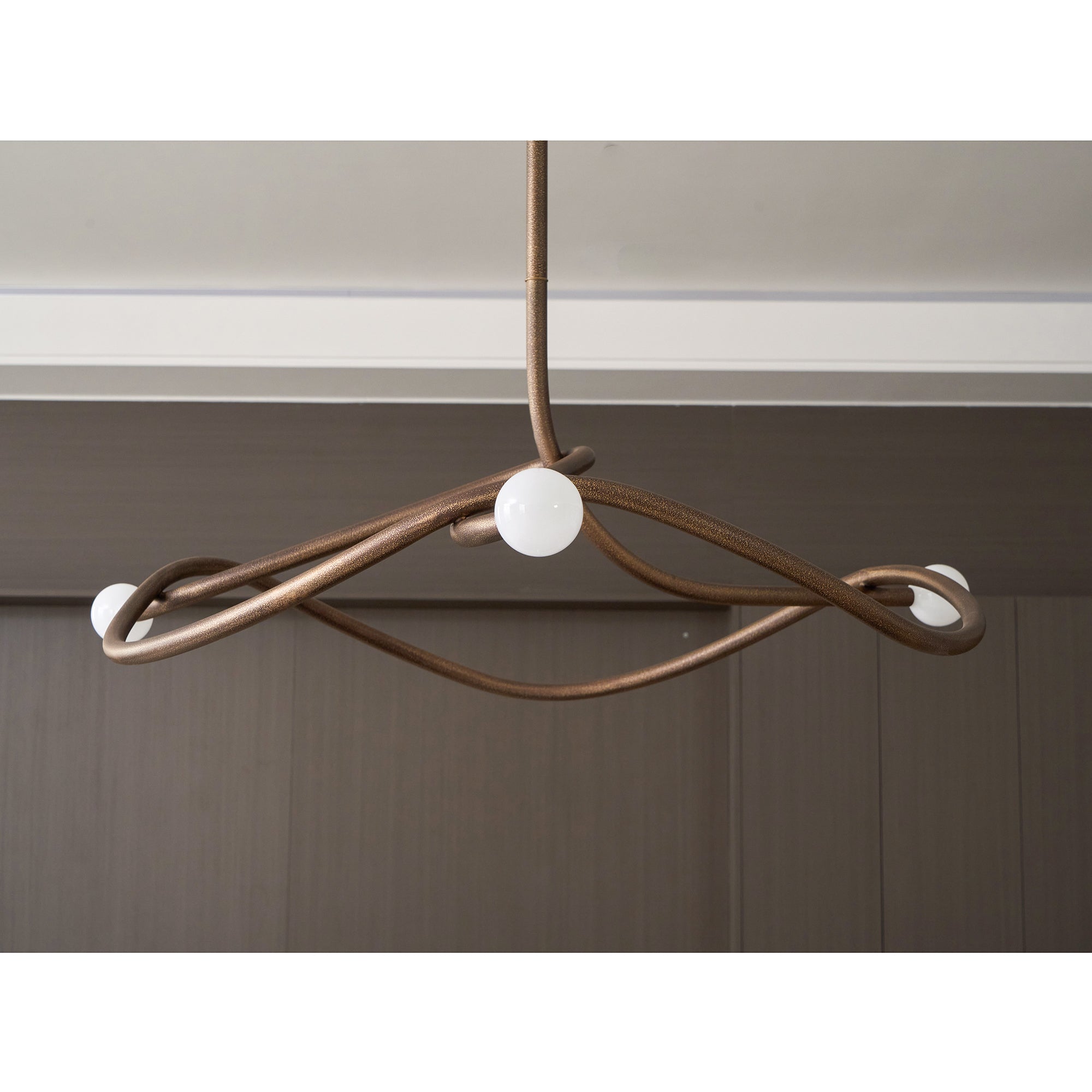 Vadore Modern Minimalist Metal Chandelier - Lamp Copper