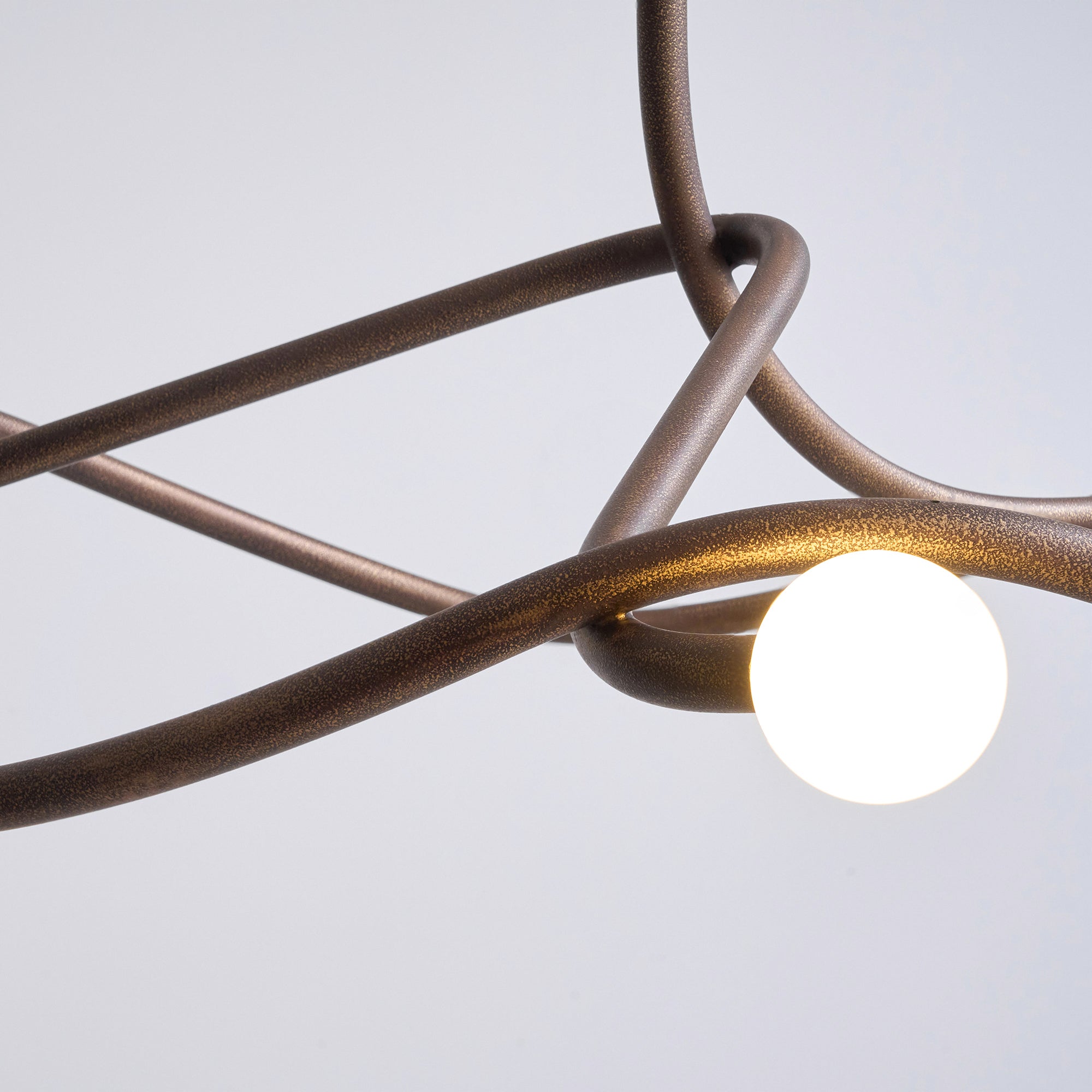 Vadore Modern Minimalist Metal Chandelier - Lamp Copper