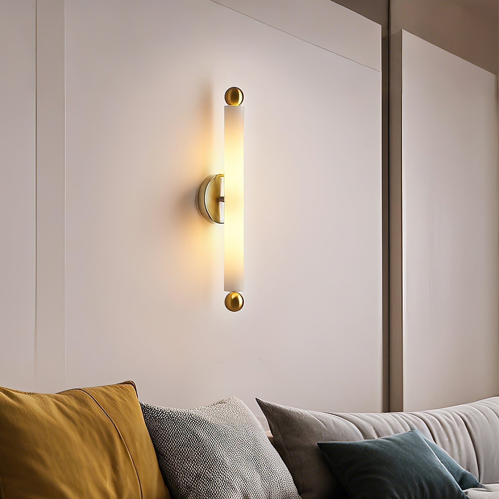 Eloryr Modern Minimalist Tube Metal Wall Lamp - Lamp Copper