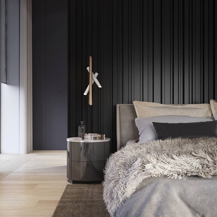 Solara Lampe suspendue tubes aluminium minimaliste - Neutralighting