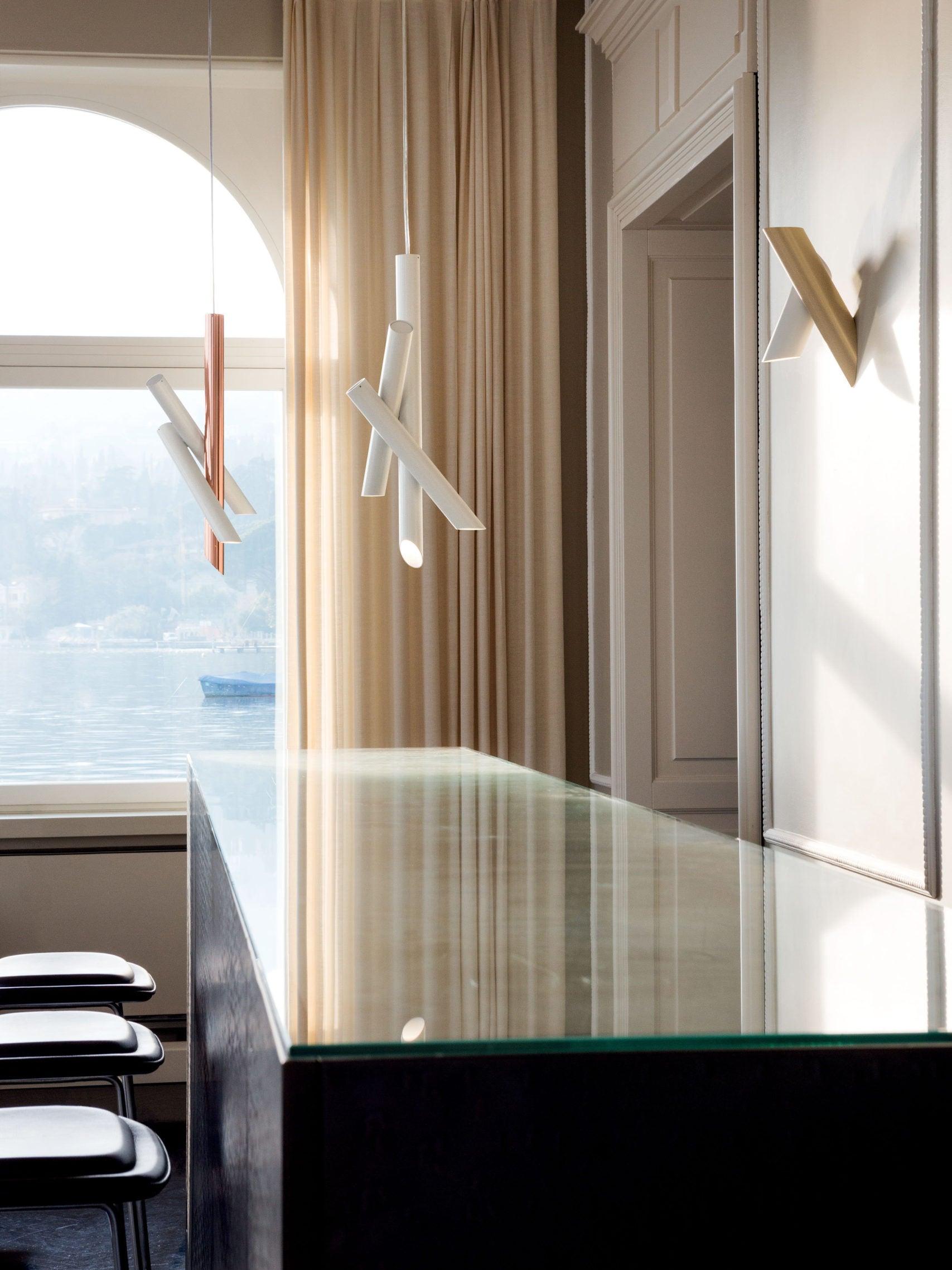 Solara Lampe suspendue tubes aluminium minimaliste - Neutralighting