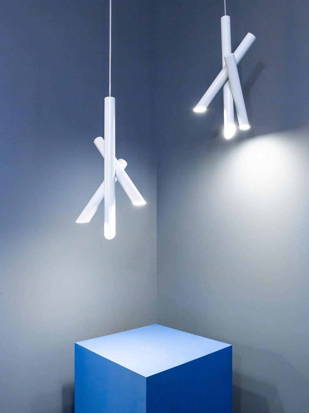 Solara Lampe suspendue tubes aluminium minimaliste - Neutralighting