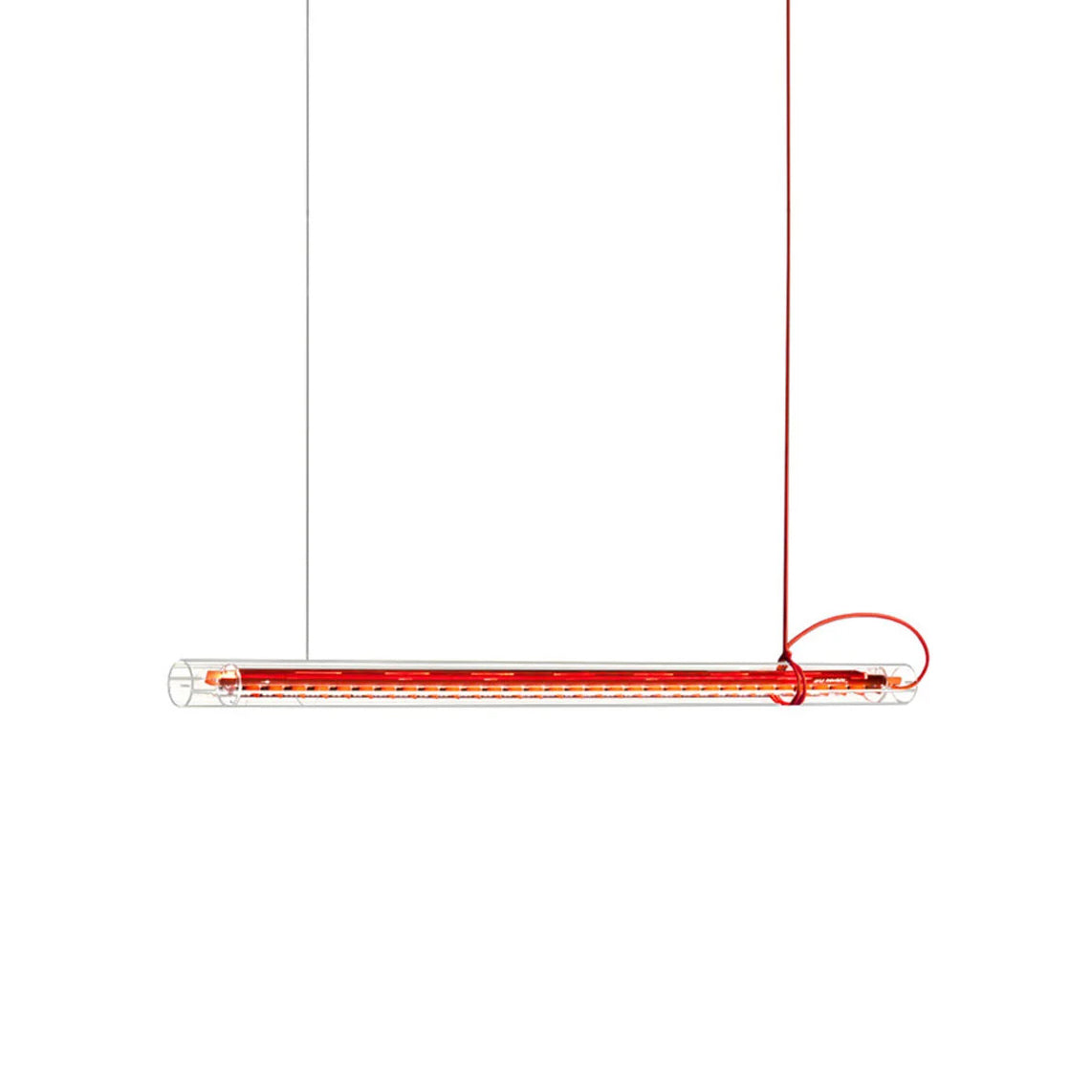Cata Modern Minimalist Linear LED Metal Glass Pendant Lamp - Lamp Copper