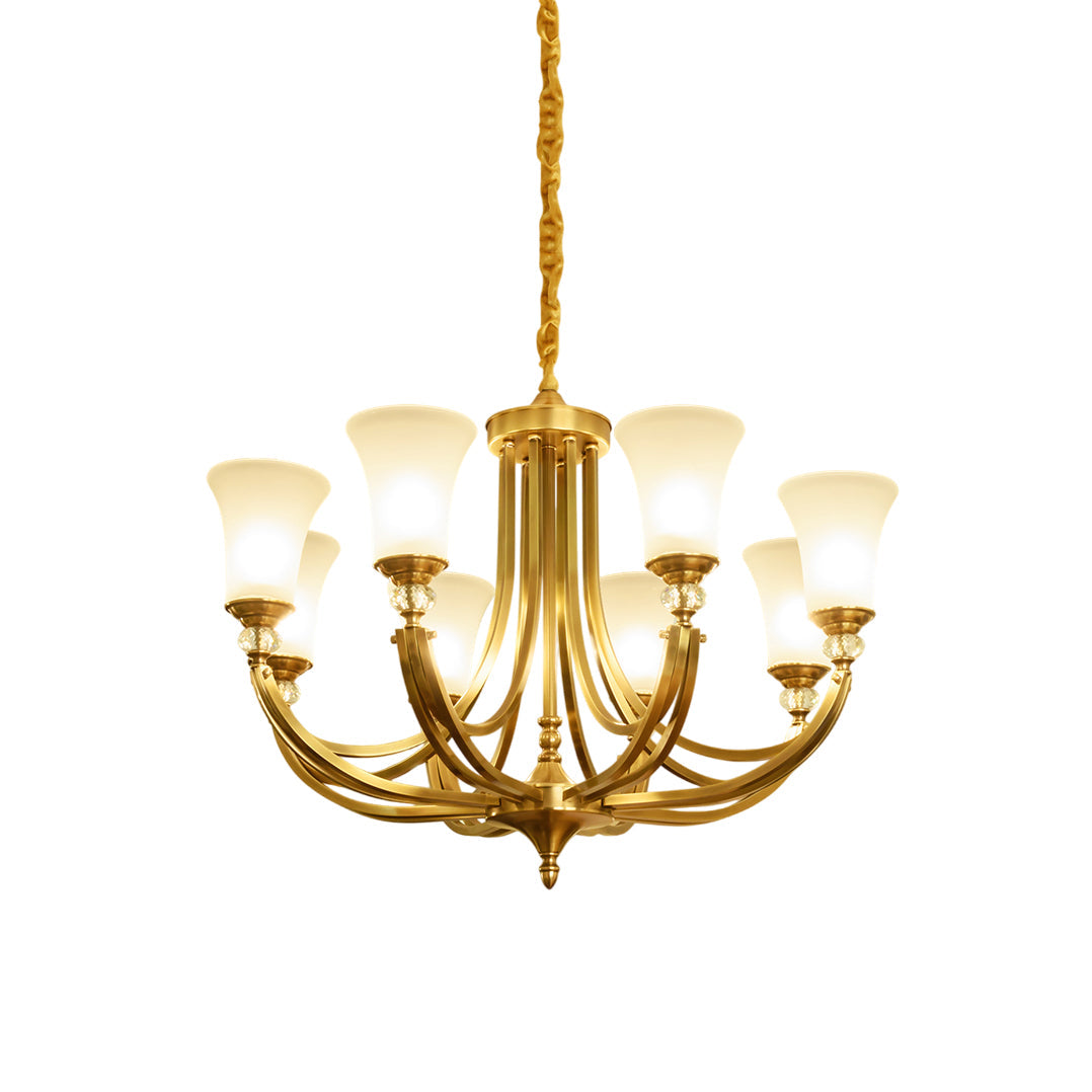 Ordoran Lustre Laiton Verre Industriel Vintage - Neutralighting