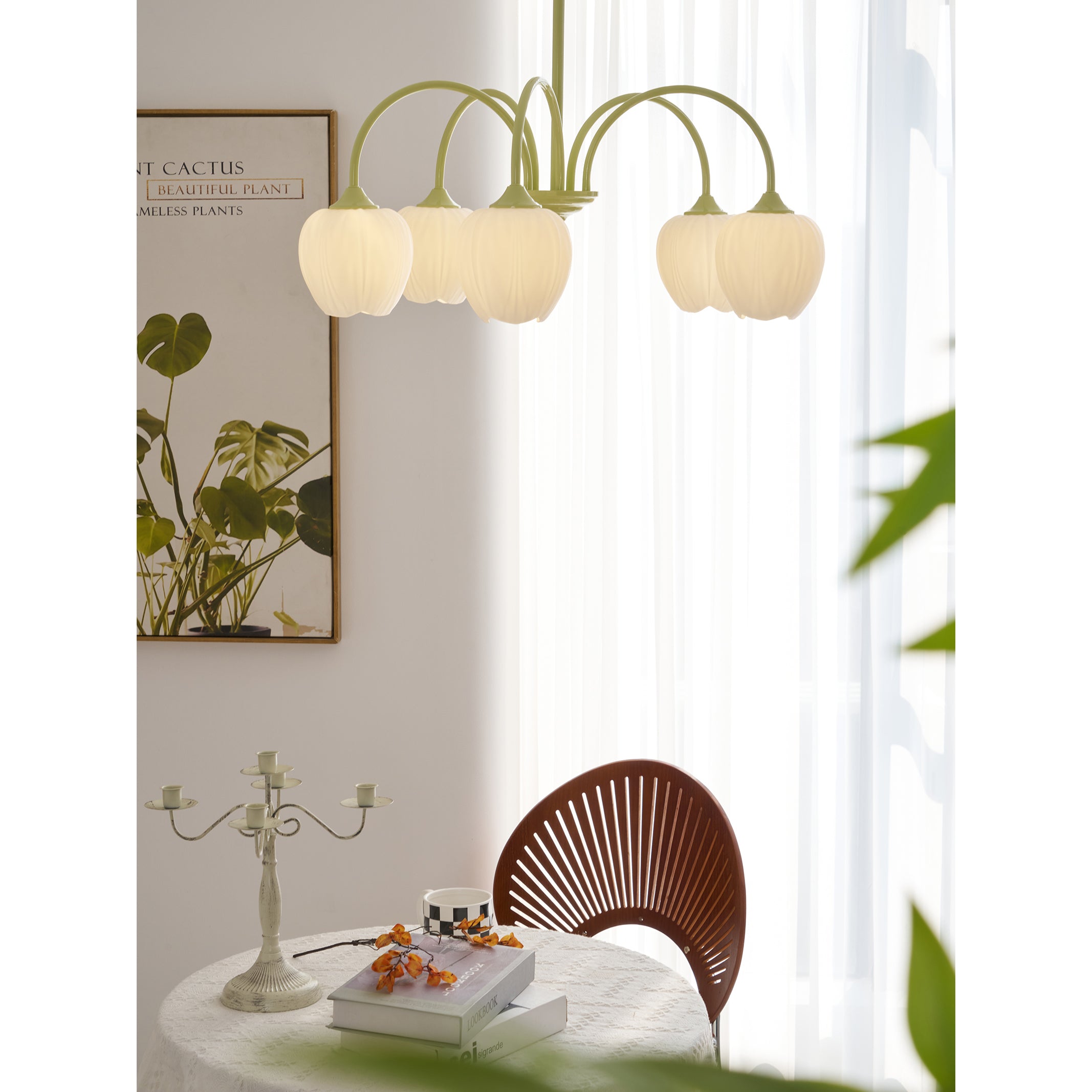 Viloror Lustre Métal Verre Créativité Individuelle Matcha - Neutralighting