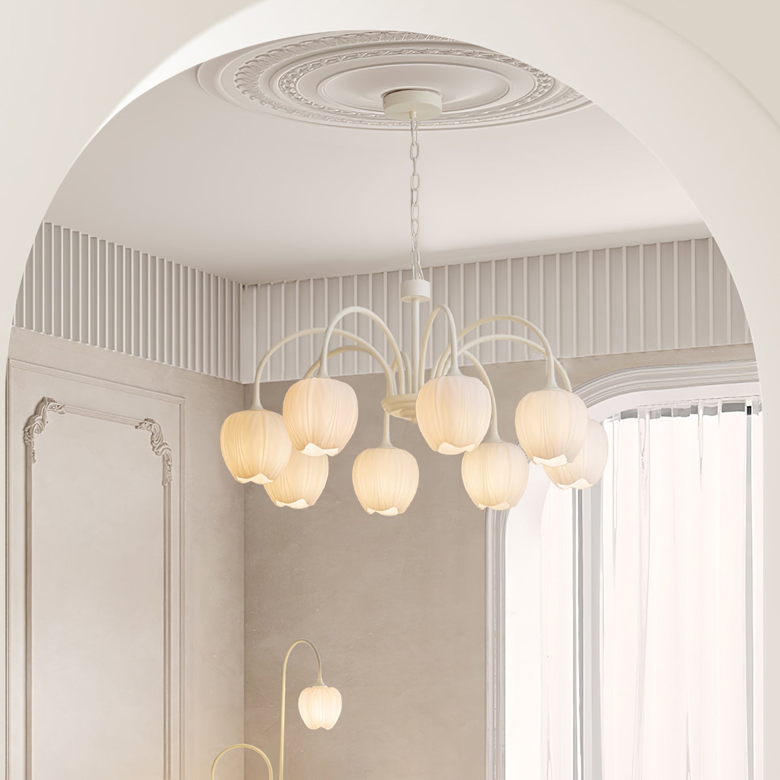 Viloror Lustre Métal Verre Créativité Individuelle Matcha - Neutralighting