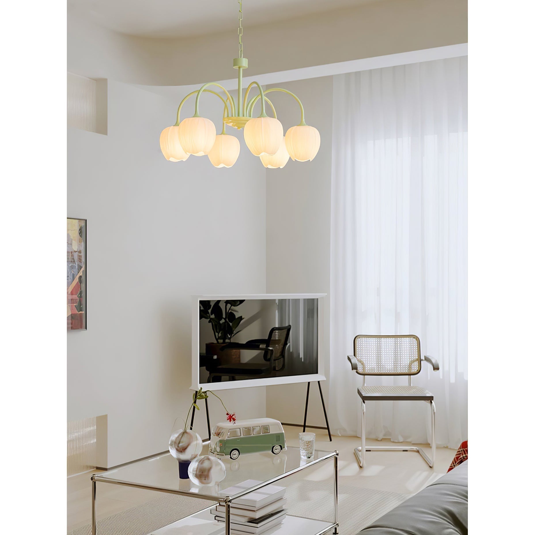 Viloror Lustre Métal Verre Créativité Individuelle Matcha - Neutralighting