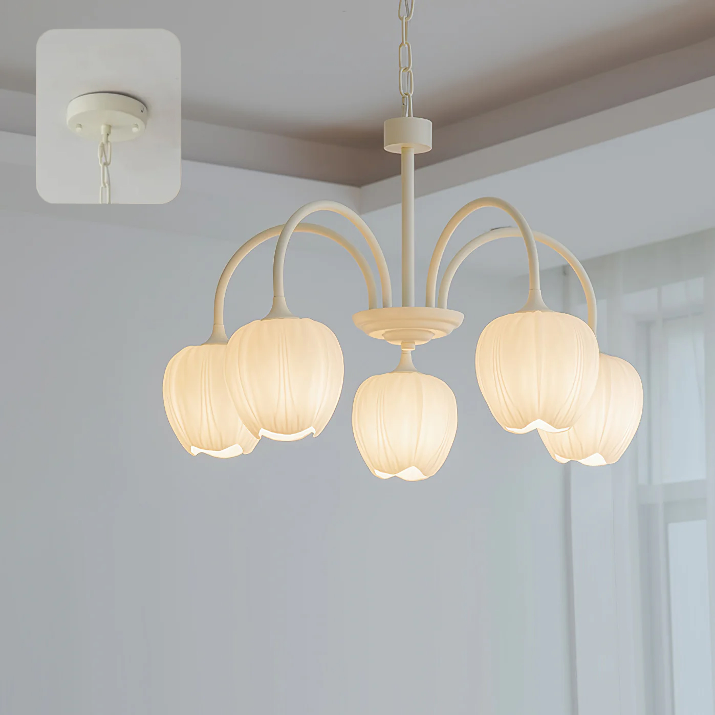 Viloror Lustre Métal Verre Créativité Individuelle Matcha - Neutralighting