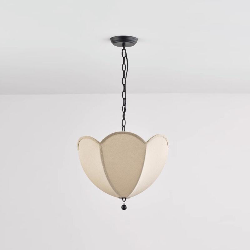 Cimararae Suspension Métal Tissu Scoop Vintage - Neutralighting
