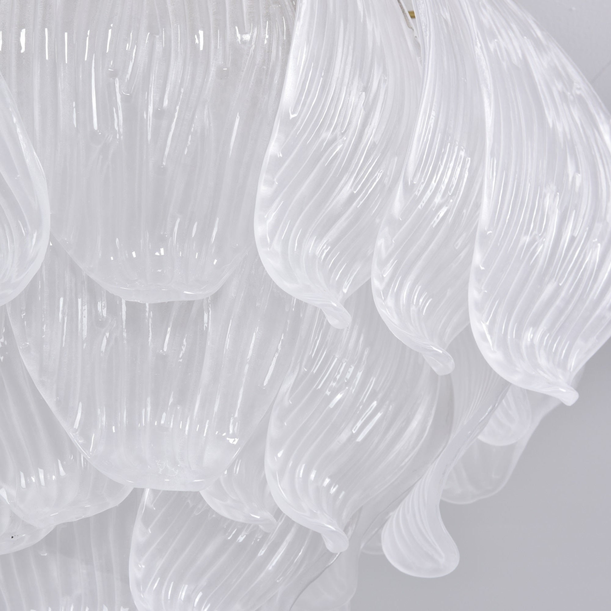 Aurora Ceiling Lamp Murano Petal Hand-Blown Glass Flushmount - Letslighting