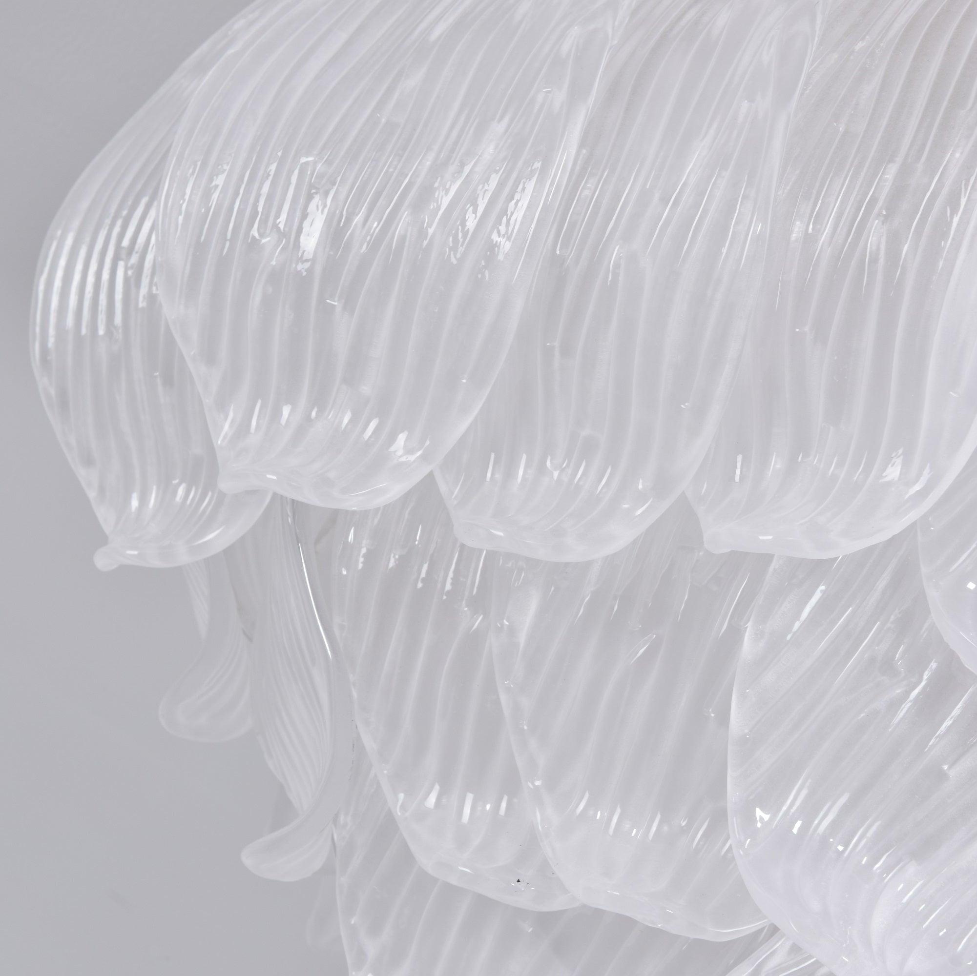 Aurora Ceiling Lamp Murano Petal Hand-Blown Glass Flushmount - Letslighting