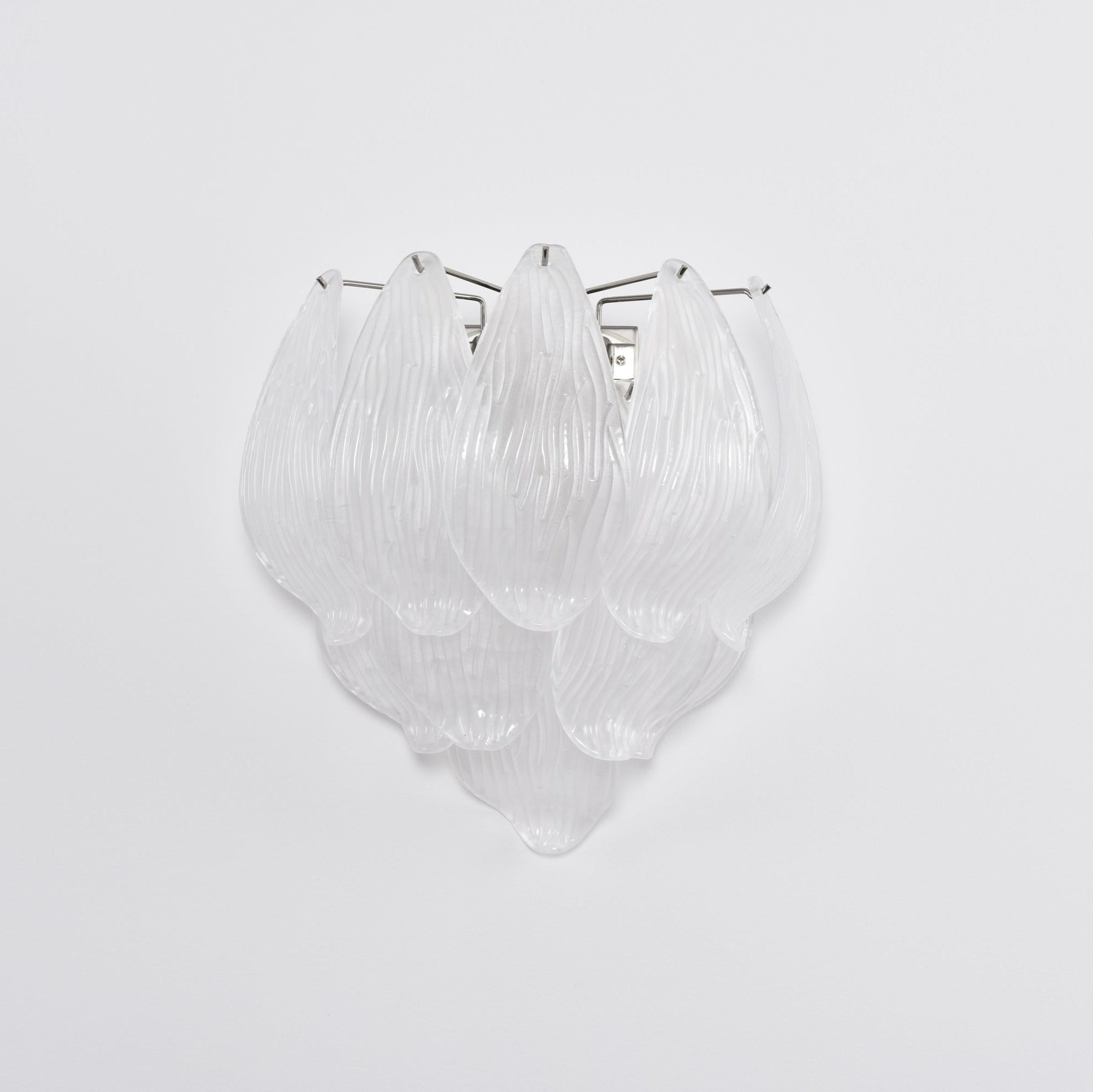 Aurora Wall Lamp Murano Glass Petal Frosted Cascading - Letslighting