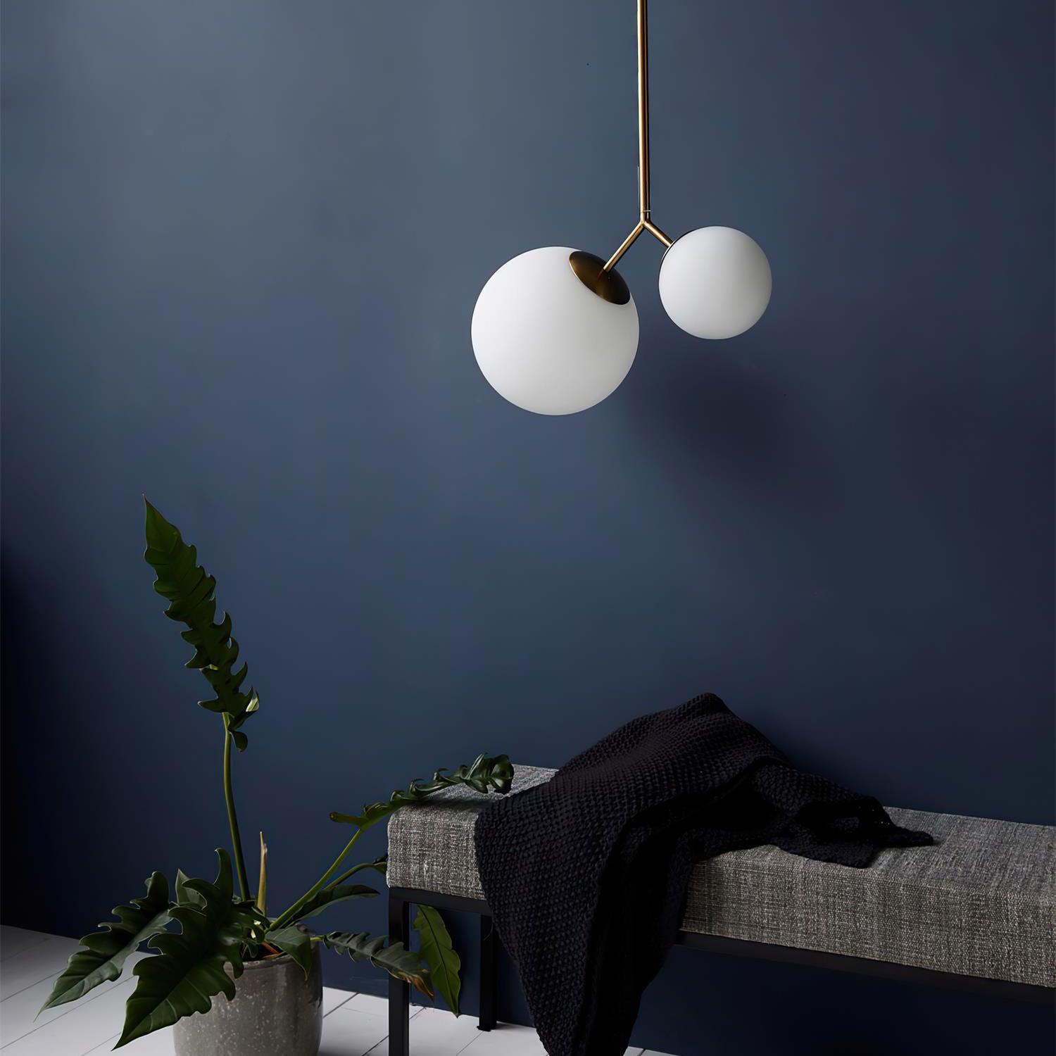 Twis Lampe Pendante Verre Dépoli Fumé Minimaliste - Neutralighting