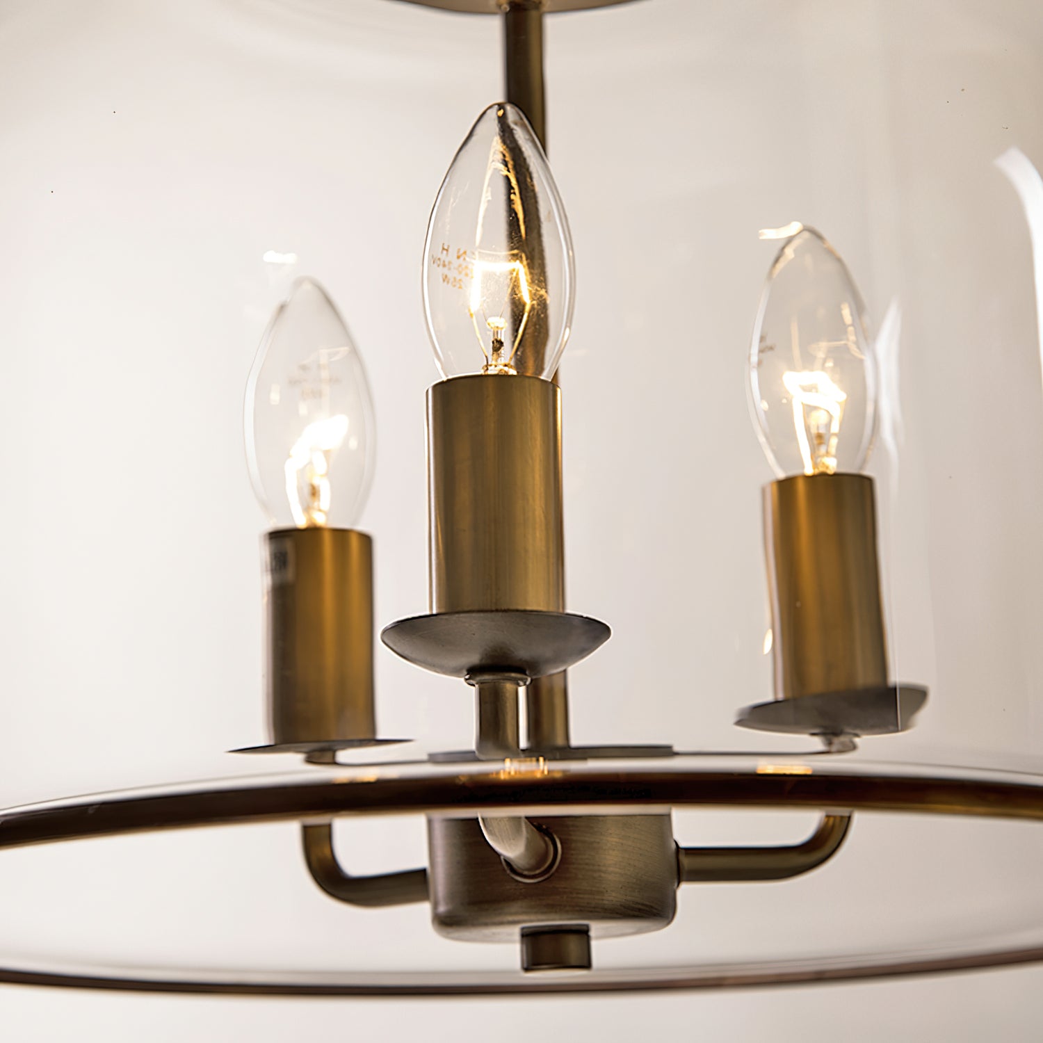 Sysolion Suspension Métal Verre Élégance Vintage - Neutralighting