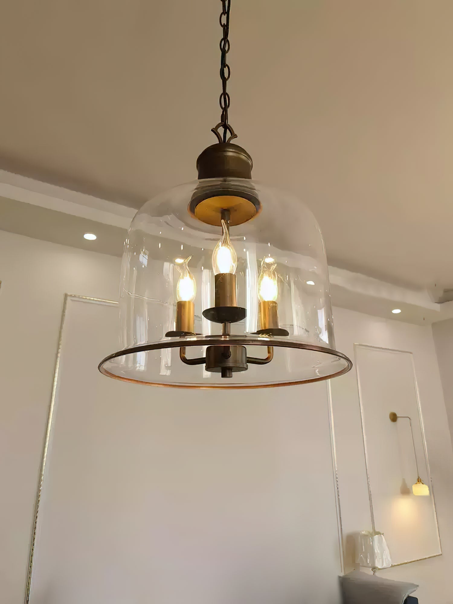Sysolion Suspension Métal Verre Élégance Vintage - Neutralighting
