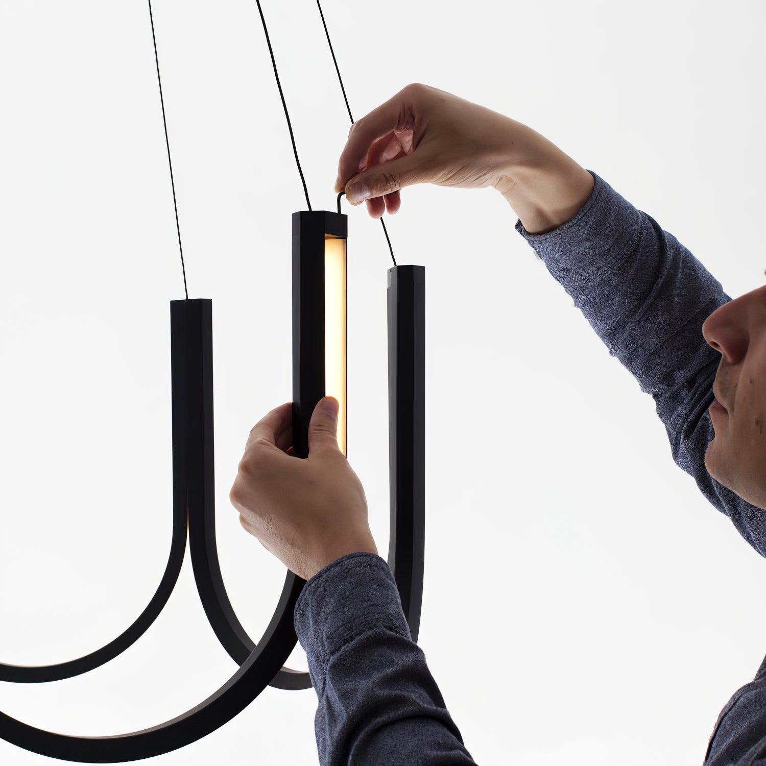 Peyton Lampe Pendante Noire Moderne - Neutralighting