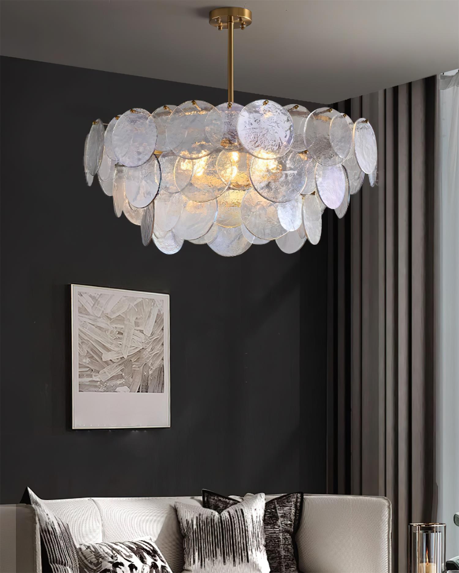 Utopia Lustre Disque en Verre Superposé - Neutralighting