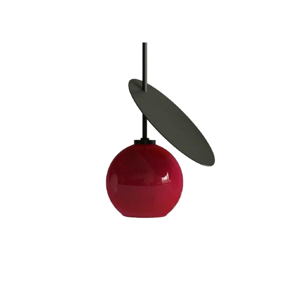 Valentina Suspension Cerise Design LED Métal/Verre Rouge/Noir/Blanc/Or Salon/Chambre - Neutralighting