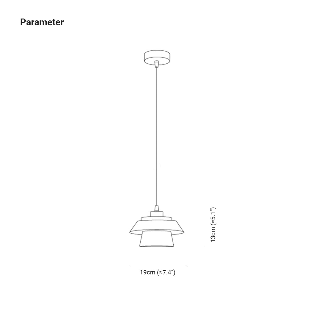 Arisha Dôme Moderne LED Suspension Métal Bois Noir Blanc Gris Salon Chambre à Coucher - Neutralighting