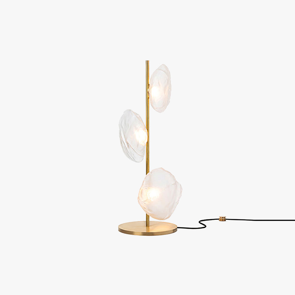 Avi Lampe de Table Irrégulier Moderne, Métal/Céramique, Doré/Noir/Gris Fumé/Clair, Salon