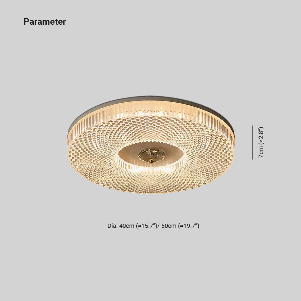 Orb Plafonnier Moderne Rond LED Blanc/Doré/Noir Chambre à Coucher - Neutralighting